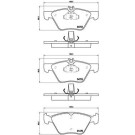 BREMBO Bremsklötze VA | MERCEDES E, S-Klasse 02-09 | P 50 075