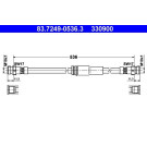 ATE Bremsschlauch | 83.7249-0536.3