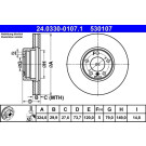 Bremsscheibe Bmw S. E39 96-04 Power Disc | 24.0330-0107.1