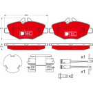 Bremsbelagsatz Db P. W211/S211 1,8-3,5 02-09 Dtec Cotec | GDB1542DTE