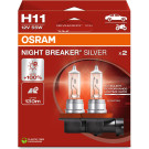 OSRAM H11 12V 55W PGJ19-2 NIGHT BREAKER SILVER +100% Licht