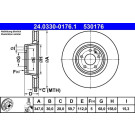 Bremsscheibe Audi P. A6 2.0-4.2 04-11 Power Disc | 24.0330-0176.1