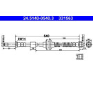 ATE Bremsschlauch | 24.5140-0540.3