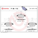 BREMBO Bremsklötze VA | AUDI Q3 SEAT Alhambra VW 10 | P 85 112