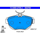 Bremsbelagsatz, Scheibenbremse | 13.0460-2706.2