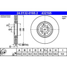 Bremsscheibe Vw P. Golf 4 R32 4 Motion 02-03 Pr | 24.0132-0165.2