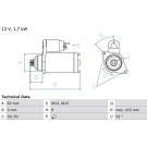 Starter | AUDI,VW | 0 986 024 250