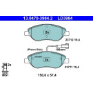 Bremsbelagsatz Fiat P. Bravo/Stilo 1.4-2.4/1.9-2.0D 01- Keramik | 13.0470-3984.2