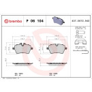 BREMBO Bremsklötze VA | BMW MINI | P 06 104