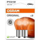 PY21W 12V 21W BAU15s Gelb Blister 2 Stück OSRAM