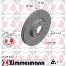 51 481 055 Sport Bremsscheibe VA Sport | FORD Galaxy,Mondeo,S-Max,VOLVO 06 | 250.1360.52