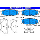 Bremsbelagsatz, Scheibenbremse | 13.0460-5669.2