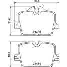 BREMBO Bremsklötze HA | BMW 3, 4, Z4 18 | P 06 114