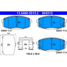 Bremsbelagsatz, Scheibenbremse | 13.0460-5515.2