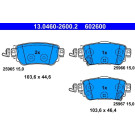 Bremsbelagsatz, Scheibenbremse | 13.0460-2600.2