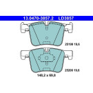 Bremsbelagsatz Bmw S. 1/2/3/4/X3/X4 11- Keramik | 13.0470-3857.2