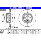 Bremsscheibe | 24.0124-0250.2