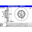 Bremsscheibe Bmw S. 5/6/7 10- Le | 24.0136-0115.2