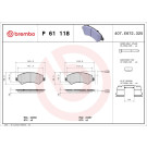 BREMBO Bremsklötze VA | CITROEN,FIAT,PEUGEOT 06 | P 61 118