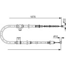 Handbremsseil re | MITSUBISHI Galant | 1987482183