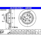 Bremsscheibe Vw T. Touareg 2.5-5.0 Tdi 02-10 | 24.0128-0169.1