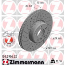 ZIMMERMANN Bremsscheibe | 150.2906.32