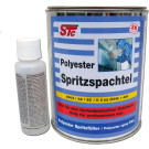 STC 2K Polyester Spritzspachtel grau inkl. Härter Spritzfüller 1,5kg | 7579