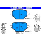 Bremsbelagsatz, Scheibenbremse | 13.0460-2635.2