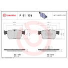 BREMBO Bremsklötze VA | CITROEN Berlingo PEUGEOT 508, Rifter 16 | P 61 135