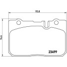 BREMBO Bremsklötze VA | LEXUS LS 94 | P 83 039