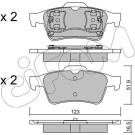 Bremsklötze HA | RENAULT Espace,Laguna,Megane,VOLVO | 822-337-0