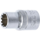 BGS Steckschlüssel-Einsatz Gear Lock | Antrieb Innenvierkant 12,5 mm (1/2"""") | SW 12 mm | 10212