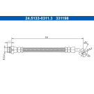 ATE Bremsschlauch | 24.5133-0311.3