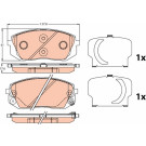 Bremsklötze VA | HYUNDAI ix35, KIA Sportage 13 | GDB3647