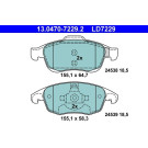 Bremsbelagsatz Peugeot P. 5008/Partner 1.6 08- Keramik | 13.0470-7229.2