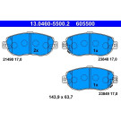 Bremsbelagsatz, Scheibenbremse | 13.0460-5500.2