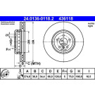 Bremsscheibe | 24.0136-0118.2