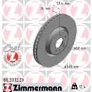 ZIMMERMANN Bremsscheibe | 100.3373.20