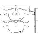 BREMBO Klötze VA laufrichtungsgeb | BMW E38,E39,X5 | P 06 021