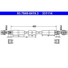 Bremsschlauch | 83.7849-0419.3