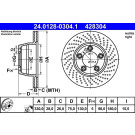 Bremsscheibe | 24.0128-0304.1