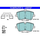 Bremsbelagsatz Db P. W203/S203/Cl203/C209/A209 1,8-3,2 00-09 Keramik | 13.0470-2727.2