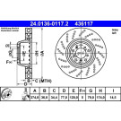 Bremsscheibe | 24.0136-0117.2