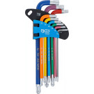 BGS Torx Winkelschlüssel-Satz Multicolour | mit Kugelkopf | 74467