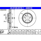 Bremsscheibe | 24.0128-0318.1