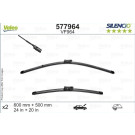 VALEO Silencio Flat Blade Set | Flachbalkenwischer | 577964