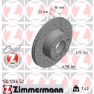 11 481 036 Sport Bremsscheibe VA Sport | BMW E39 96 | 150.1284.52