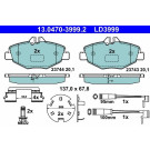 Bremsbelagsatz Db P. W211/S211 1.8-3.2 02-09 Keramik | 13.0470-3999.2