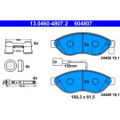 Bremsbelagsatz Fiat P. Ducato 06- Ad 1600Kg 1 Sensor | 13.0460-4807.2