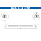 ATE Bremsschlauch | 24.5204-0296.3